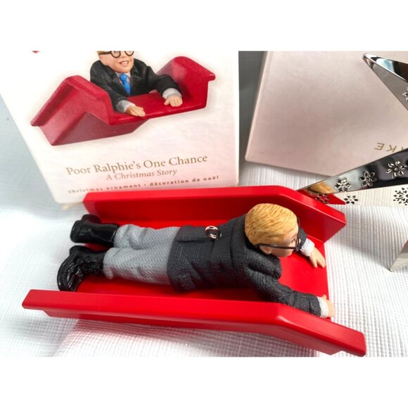 2010 Christmas Story poor Ralphie's one chance ,Star Hallmark 2 pc - Picture 2 of 6
